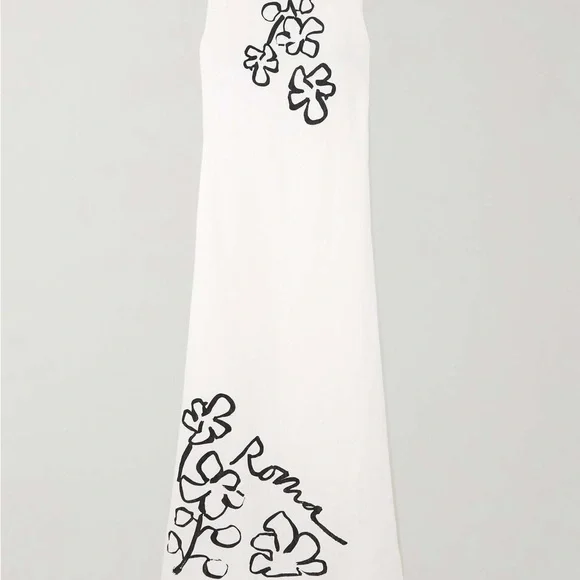 Nahana Floral Sketch Linen Dress - Picture 8 of 10